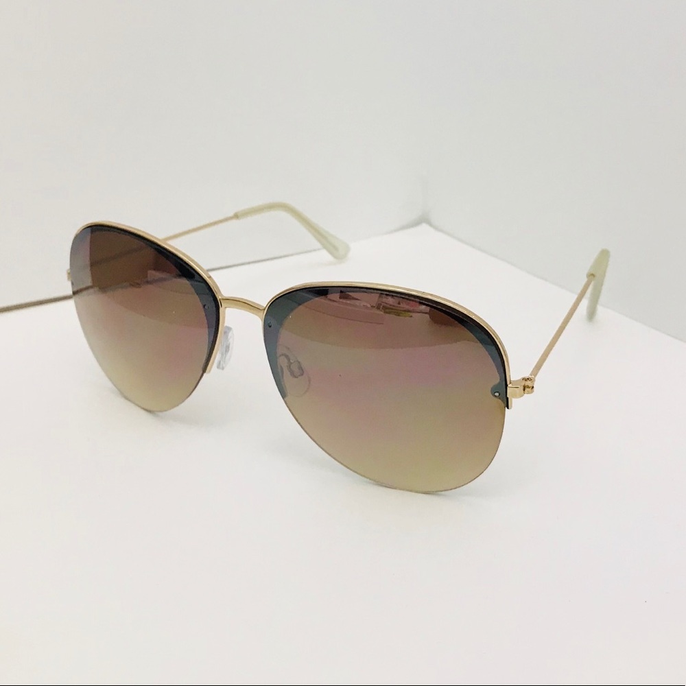 ❤️BOGO❤️New Express Rimless Aviator - Picture 2 of 3